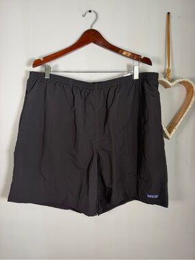 Patagonia Men's Baggies Longs Shorts 7" Blacks Size XXL Nylon Swim Trunk